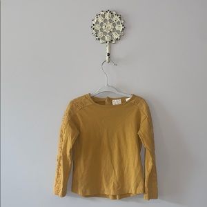 Yellow Zara lace long sleeve